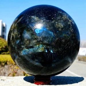 6.9LB Natural Magnífico Labrador Bola Cuarzo Cristal Piedra Espécimen Curación - Imagen 1 de 15