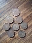 8X 1942 - 1971 Half Penny, Penny And Two Penny (Inc 1971 2P Jersey) Coins