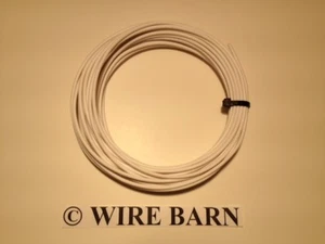 20 GAUGE TXL WHITE AUTOMOTIVE WIRE - HIGH TEMP - 100 FT PRIMARY HOOKUP WIRE USA - Picture 1 of 2