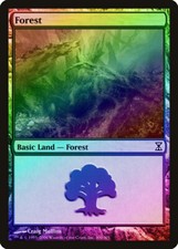 Forest (300) FOIL Time Spiral HEAVILY PLD Basic Land MAGIC MTG CARD ABUGames