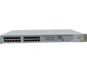 3COM BASELINE SWITCH SUPERSTACK 3  24-PORT NETWORK SWITCH With Ears 3C16465C - Picture 1 of 4