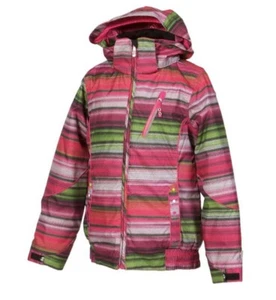 Jupa Elena Girls 12 Insulated Ski Snow Winter Jacket Removable Hood Pink Coat - Picture 1 of 19