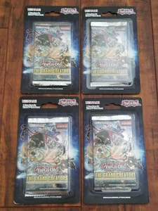 Lot of 4 - Yugioh TCG The Grand Creators 1st Edition English Blister Pack - NEW - Picture 1 of 6