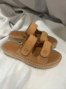 Cole Haan Women's Cloudfeel Espadrille Slide Sandal Pecan Nubuck 5B - Picture 1 of 6