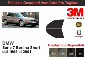 pellicola oscurante vetri bmw serie 7 berlina short dal 1995 al 2001 kit anterio - Imagen 1 de 1