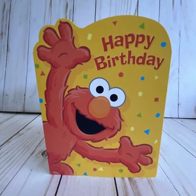 Открытка с днем рождения Elmo Sesame Street Have A Fun Day Help U Celebrate New Kids - Изображение 1 из 4