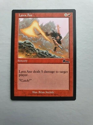 Lava Axe, MTG Urza's Legacy (1999) Common Red Sorcery NM - Image 1 of 2