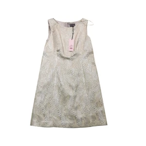 Women's Danita Shimmer Jacquard PHASE EIGHT Dress Silver UK 16 RRP £150 - Picture 1 of 6
