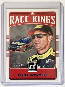 2017 Donruss Racing Clint Bowyer Race Kings Blue Foil /299 Nascar Card 5 NM/Mint - Picture 1 of 2