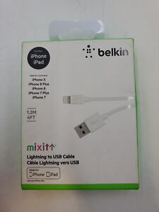 4Ft Lightening Charging Cable /Charge & Sync - White / Belkin