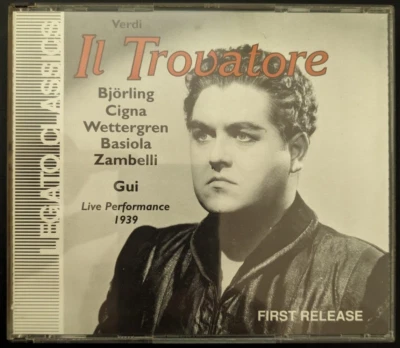 Verdi IL TROVATORE Gui/Björling Cigna Wettergren Basiola London 1939 Legato A+++ - Bild 1 von 2