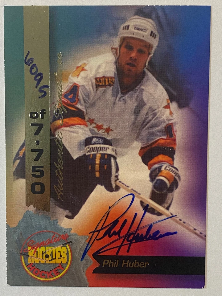 PHIL HUBER 1994 SIGNATURE ROOKIES AUTO #38 CARD #6,095 / 7,750 - Image 1 of 2