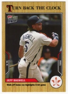 Tarjeta de béisbol Jeff Bagwell #168 2021 Topps Now Back The Clock (PR:310) - Imagen 1 de 2