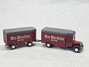 WIKING 24845 H0 MERCEDES L 2500 treno carico valigia "Max Marotzke" COLLEZIONISTA VINTAGE PERFETTO - Foto 1 di 7