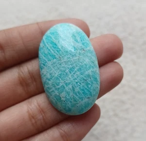 Amazonite Oval Shape Cabochon 37x23x7mm Approx 46.20Cts AMJ488 - Picture 1 of 3