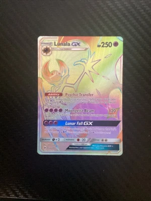 Lunala GX - 153/149 - Secret Rare NM, English Pokemon Sun & Moon Base Set - Image 1 of 2