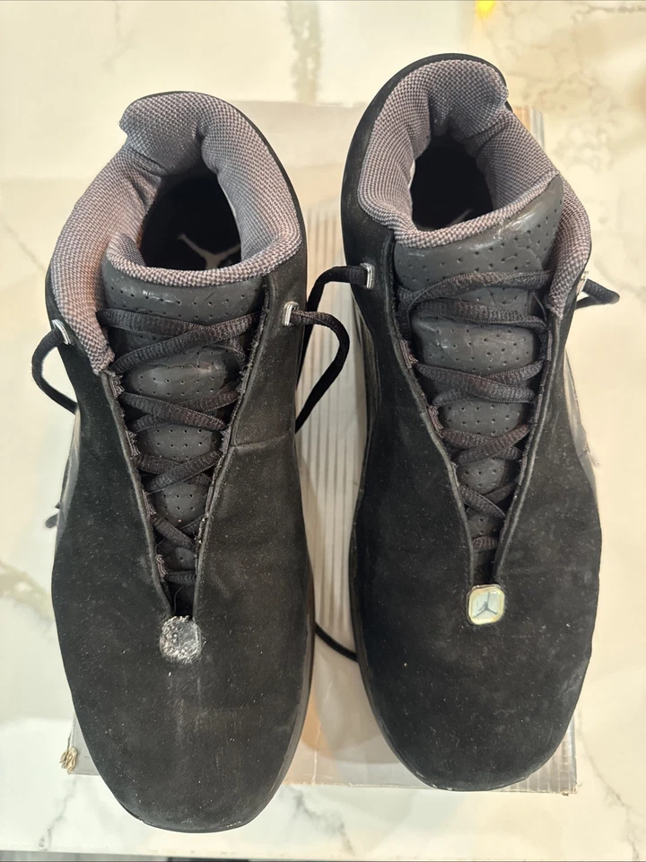 2003 Jordan Jumpman Team Flow Black/ Chrome-Dark Charcoal Size 10 307341 001 - Image 1 of 4