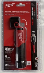 Milwaukee 2113-21 Pivoting Flashlight 500 Lumens USB New - Picture 1 of 1