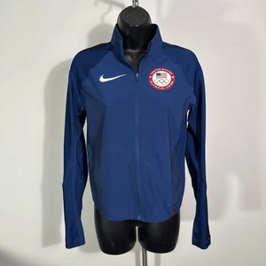 Nike U.S. Olympic Team Women’s USA Full Zip Blue Track Jacket Size XS - Picture 1 of 13