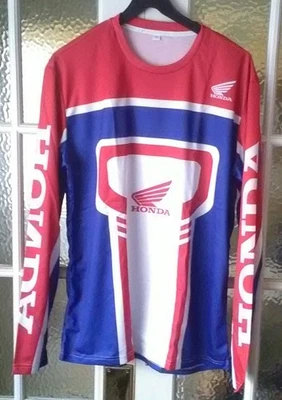 КРАСНАЯ ФУТБОЛКА HONDA 46 ДЮЙМОВ XLARGE КЛАССИЧЕСКИЙ СТИЛЬ РЕПЛИКА МОТОКРОСС ЭНДУРО ИСПЫТАНИЯ - Изображение 1 из 3