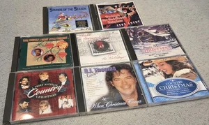 Lot 8 Country Christmas CDs Trisha Yearwood B J Thomas Vince Gill Eddie Rabbitt - Imagen 1 de 2