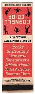 CORNELL BIG RED ~ 1944 Football Matchbook Schedule ~ FREE SHIPPING - Picture 1 of 2