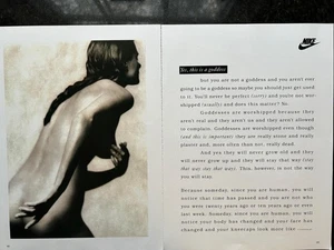 1992 Nude Runner Nike Shoes 2 pg Print-Ad/ Great Art - Picture 1 of 1