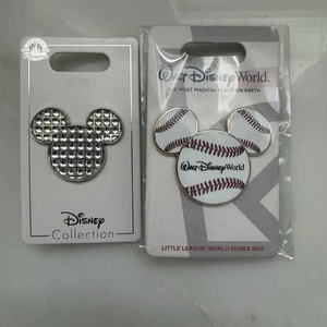 2025 Little League World Series Mickey Mouse Pin Disney World LLWS Pin Combo - Picture 1 of 9