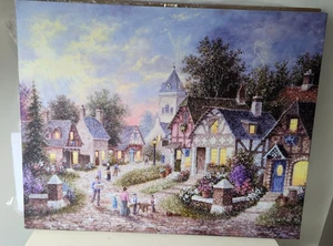 ARTE EN LIENZO ILUMINADO DENNIS PATRICK LEWAN / Mr. Christmas - Imagen 1 de 5