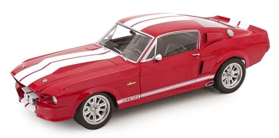KK Scale 1:12 FORD MUSTANG SHELBY GT500 ELEANOR 1967 RED & WHITE - KKDC120173 - Immagine 1 di 4