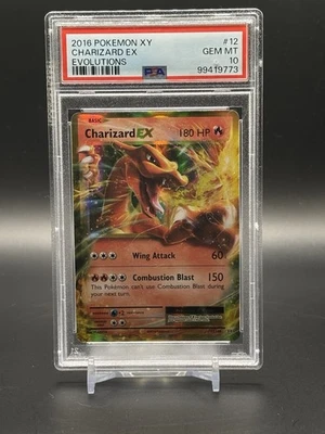 Charizard EX XY Evolutions Holo Rare Pokemon Card PSA 10 Gem Mint 12/108 - Image 1 of 2