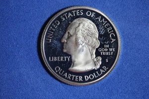 2000 S MASSACHUSETTS SILVER PROOF STATEHOOD WASHINGTON QUARTER #K57328 - Picture 1 of 2