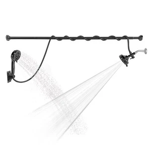 Double Shower Head, Dual Shower Head for Couples, High Pressure and Adjustabl... - Picture 1 of 8