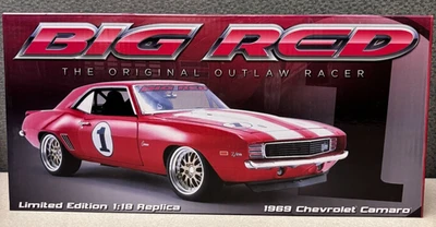 Big Red The Original Outlaw Racer 1969 Chevy Camaro Z28 1:18 Die Cast #18882 - Image 1 of 4