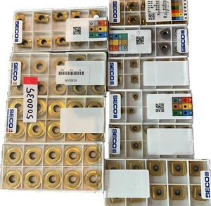 SECO Tools carbide inserts Bundle – Assorted Grades & Shapes milling, turing - Picture 1 of 2