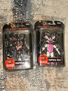 Funko Five Nights at Freddy's Nightmare & Funtime Foxy Figures - Picture 1 of 3