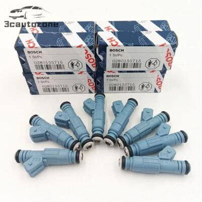 8X Inyectores de combustible BOSCH 0280155715 para 96-99 Dodge RAM 1500 2500 3500 5,2 L 5,9 L Foto 1 de 4