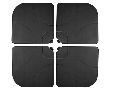 Paraguas de Patio Base 4 Piezas Jardín Patio Exterior Sombrilla Soporte Cuadrado Nuevo Foto 1 de 4