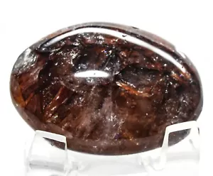 47mm 250ct Hematoid Quartz Palm Stone Rainbow Flash Gemstone Mineral Madagascar - Picture 1 of 5