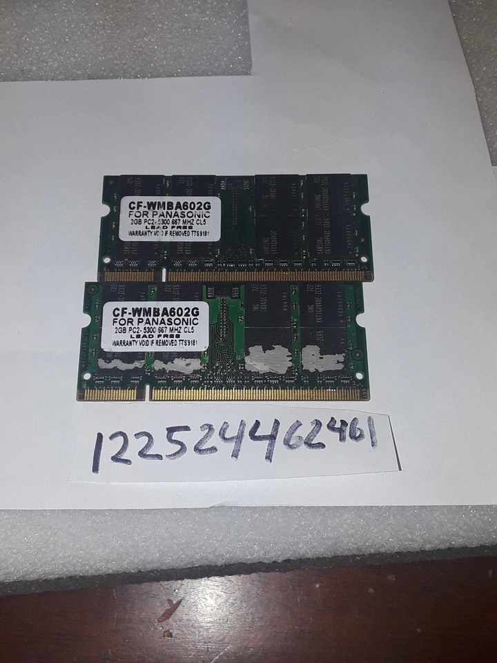4GB DDR2 667 667MHZ PC2 5300 PC25300 DDR2-667 200PIN SODIMM LAPTOP NOTEBOOK RAM - Image 1 of 1
