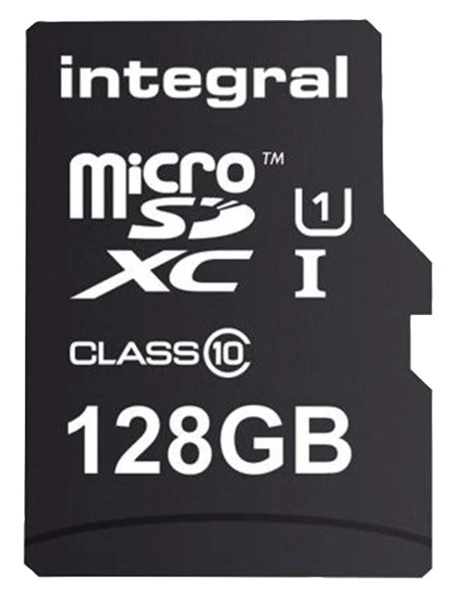 INTEGRAL - MicroSDHC Class 10 U1 Memory Card 80MB/s, 128GB - Image 1 of 1