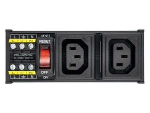 Hutschienenmontage AC 250V IEC320 C13 Doppelsteckdose Steckdosenleiste Modul... - Bild 1 von 7