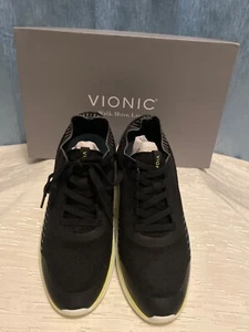 Vionic Black Lace Up Knit Embolden Athletic Sneaker Shoe Women's Size 6.5 - Picture 1 of 3