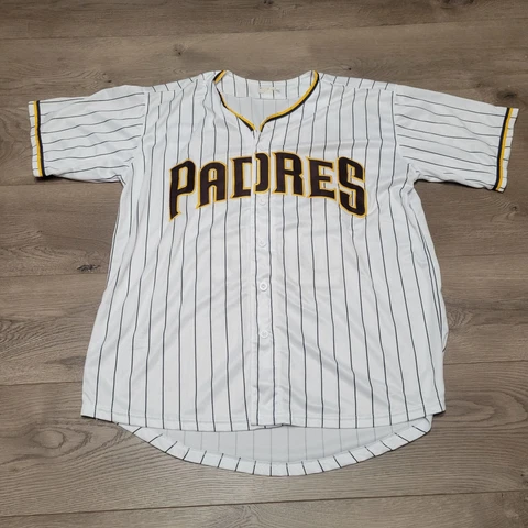 San Diego Padres Chris Paddack #59 Jersey MLB Genuine Sown White Striped XL Cover