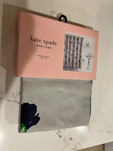 (A) NWT! KATE SPADE NEW YORK 72" SHOWER CURTAIN WILLOW COURT GRAY GREEN FLORAL - Picture 1 of 5