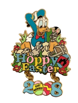 Disneyland Cast Exclusive Donald Duck Hoppy Easter Eggs Disney Pin LE 500 - Image 1 of 3