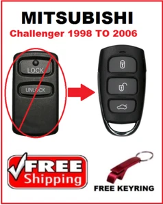 Keyless Remote Control Fob suitable for Mitsubishi Challenger 1998 -2006 - Picture 1 of 7