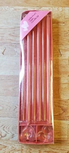 Valentines Day Anniversary 6 Taper Candles with 2 Heart Shaped Holders Set NEW - Picture 1 of 3