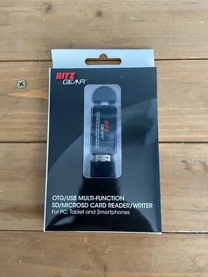Ritz Gear OTG USB / Micro USB Multi-Function SD / MICRO SD Card Reader NIB - Image 1 of 2