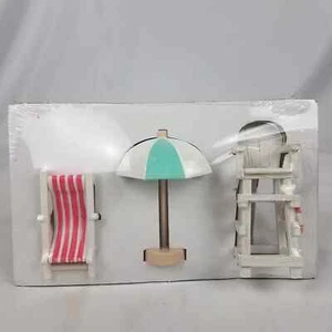 Target Bullseye Playground Fairy Garden Figure Set of 3 Beach Nautical - Picture 1 of 4